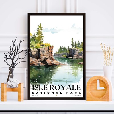 Isle Royale National Park Poster, Travel Art, Office Poster, Home Decor | S4 - image5